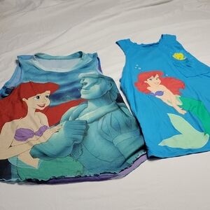 Disney Little Mermaid Tank Tops - Blue and Multicolor